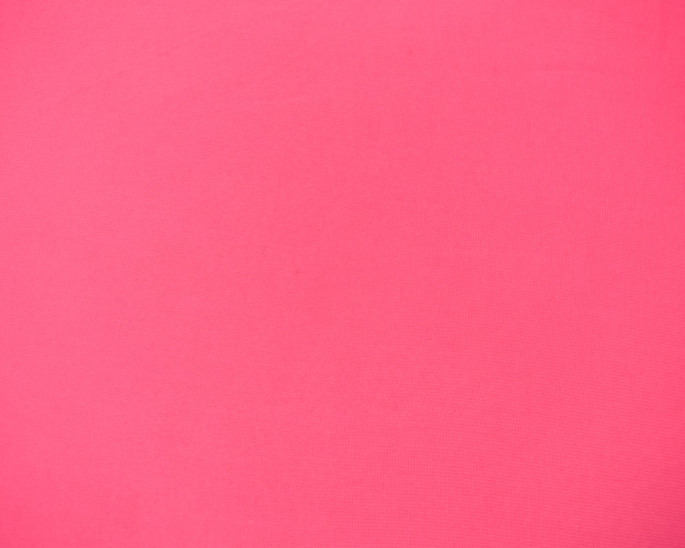 Pink Poly Solid Chiffon Woven Fabric