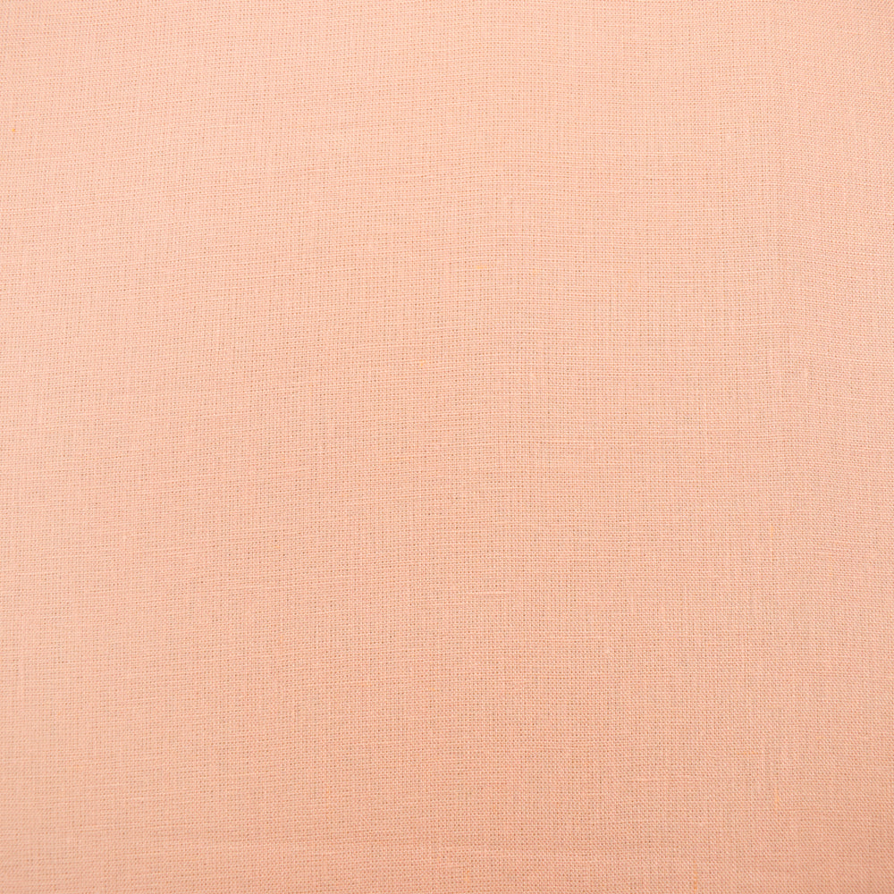 Peach Linen Solid Woven Fabric