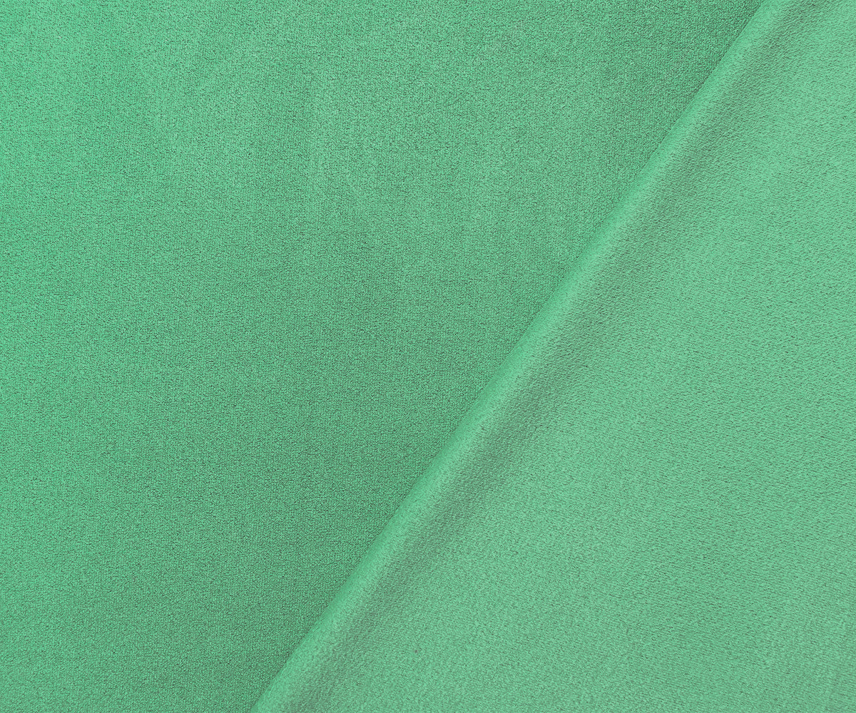 Green Stretch Spandex Solid Microsuede Knit Fabric