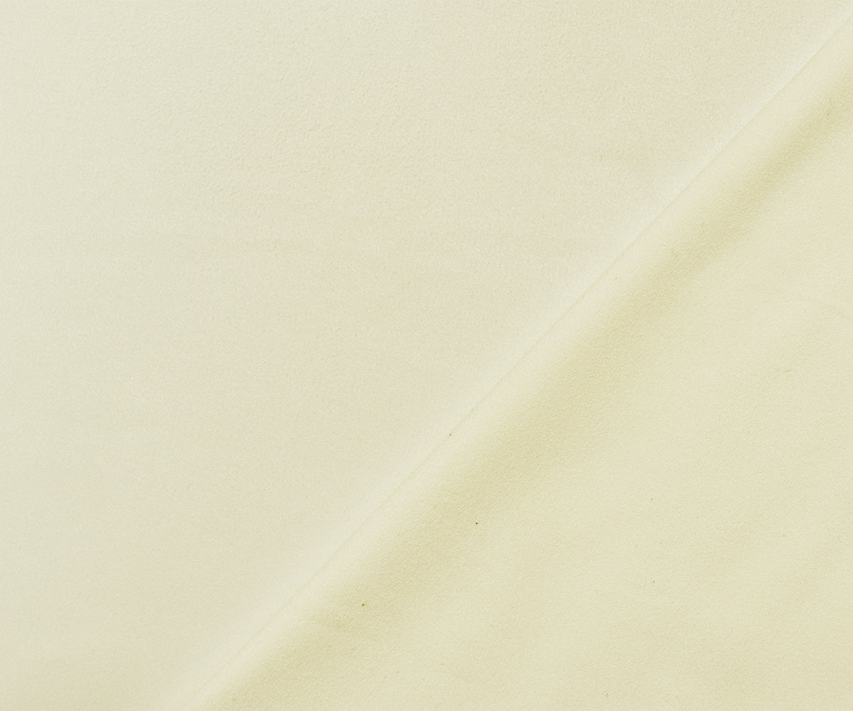 White Stretch Spandex Solid Microsuede Knit Fabric