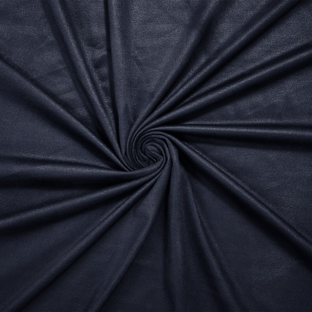 Deepest Blue Stretch Spandex Solid Microsuede Knit Fabric