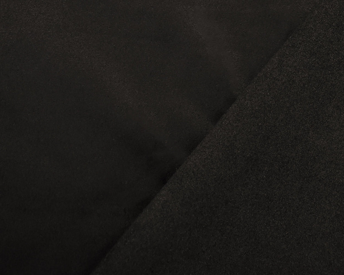 Deepest Gray Stretch Spandex Solid Microsuede Knit Fabric
