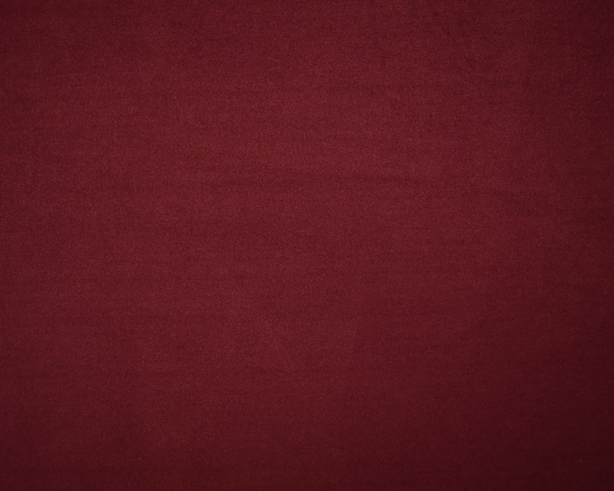 Deep Ruby Red Stretch Spandex Solid Microsuede Knit Fabric