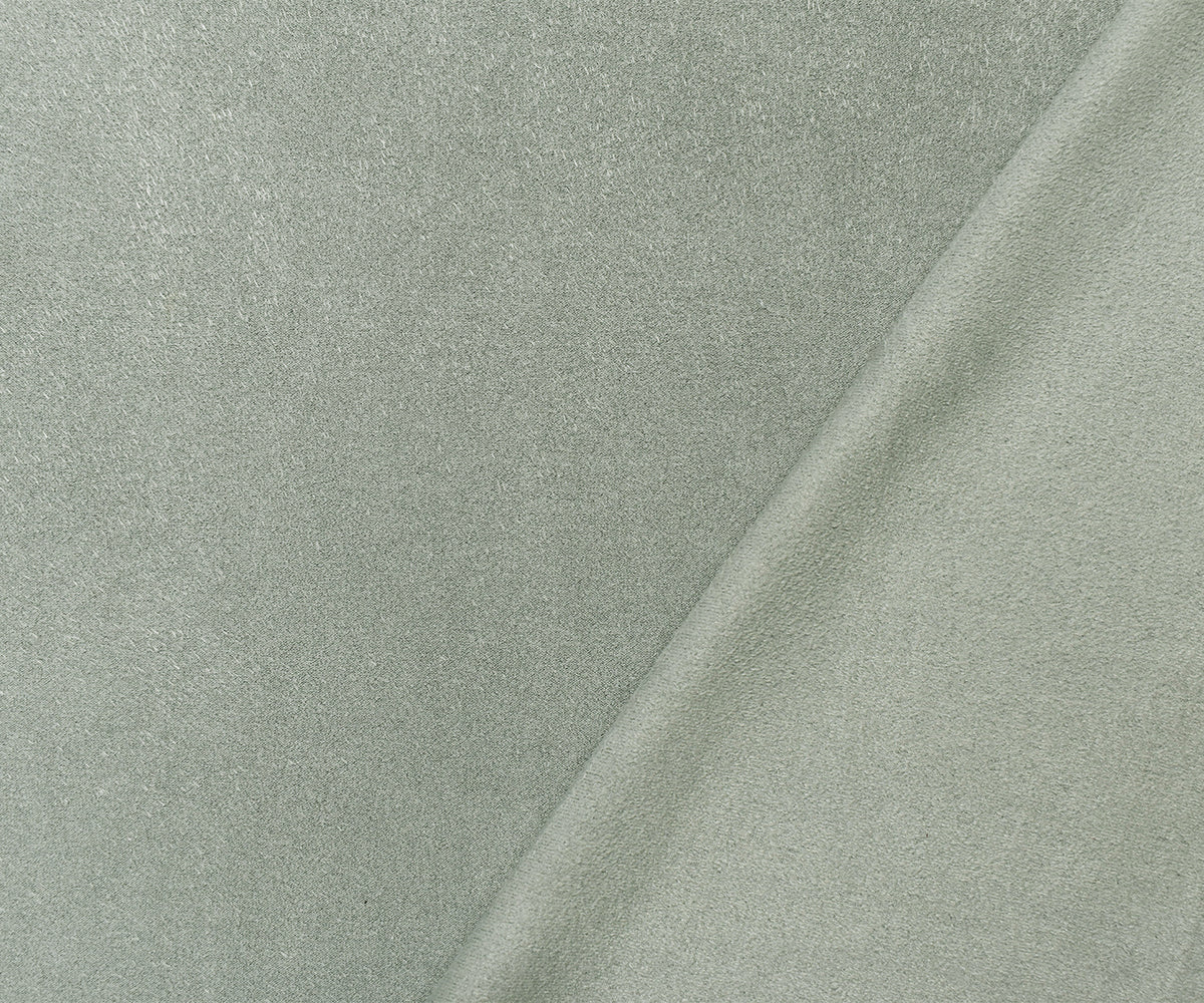 Gray Stretch Spandex Solid Microsuede Knit Fabric