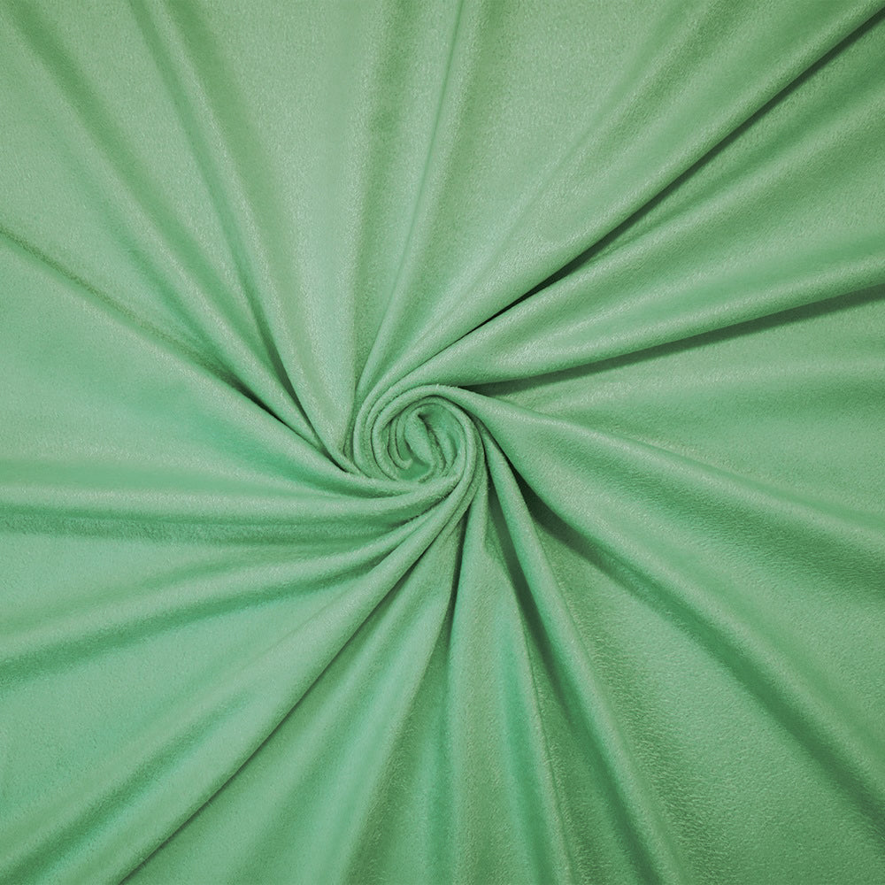 Green Stretch Spandex Solid Microsuede Knit Fabric