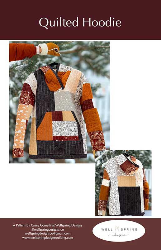 Quilted Hoodie Wellspring Designs #1 Wearable Pattern