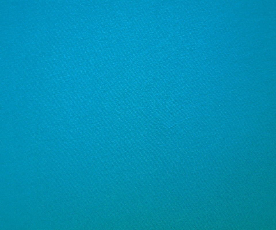 Turquoise Organic Cotton Solid 1X1 Rib Knit Fabric