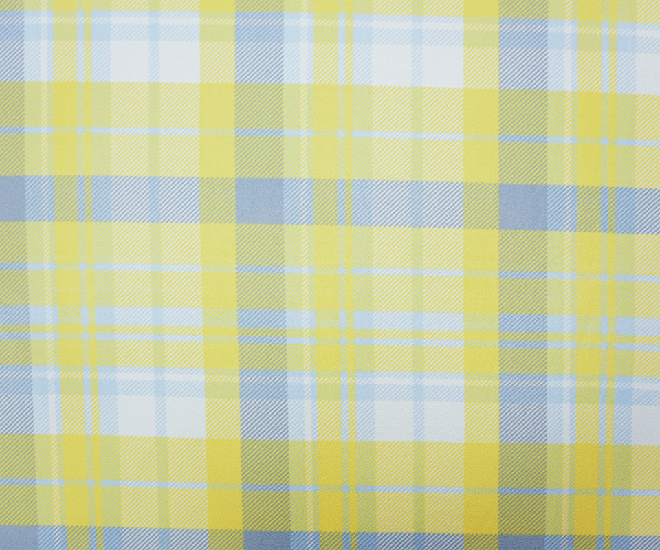 Yellow-Multi Poly Plaid Print Liverpool Double Knit Fabric