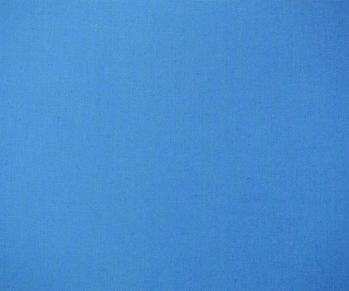 Blue Cotton Solid Quality Quilting Woven Fabric