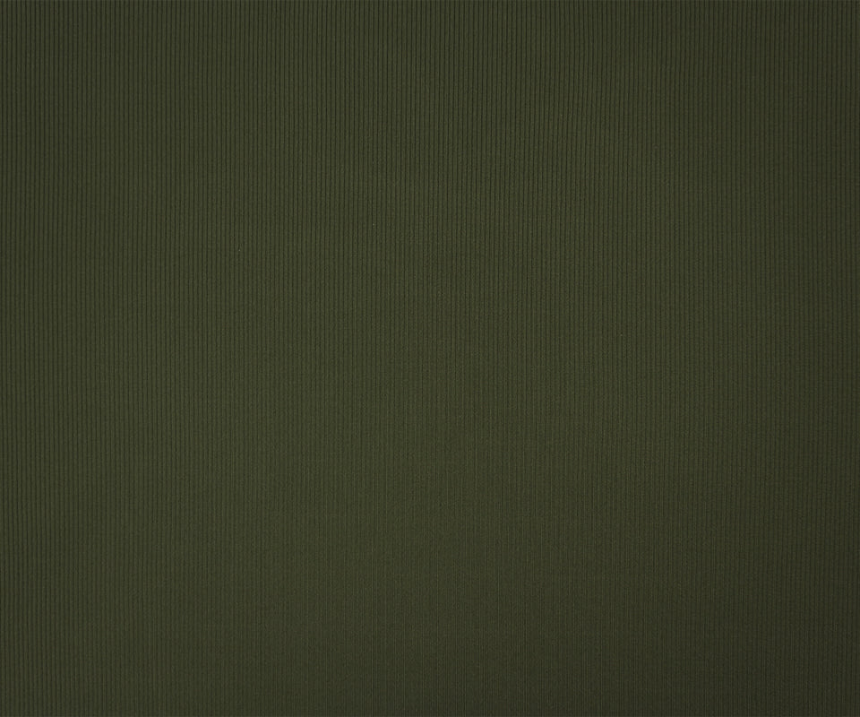 Deep Green Famous Maker Nylon Spandex Solid Rib Knit Fabric