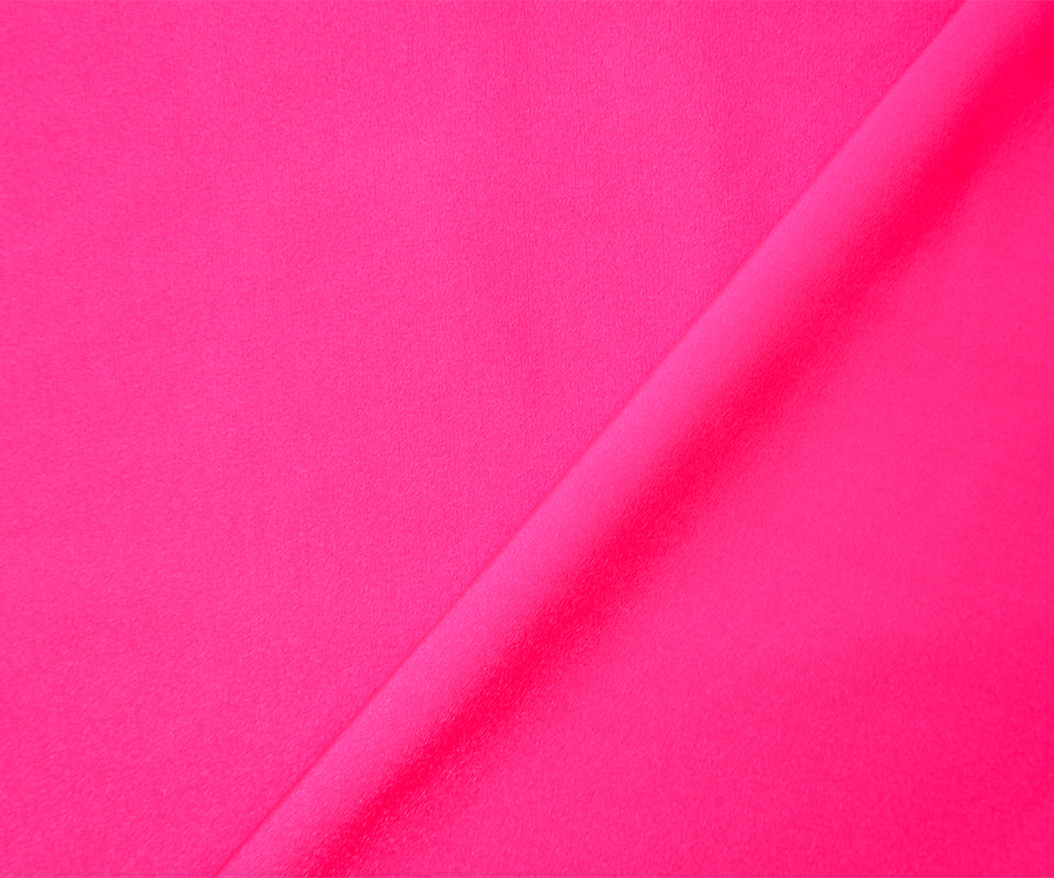Neon Pink Famous Maker Nylon Spandex Solid Tricot Knit Yoga Fabric