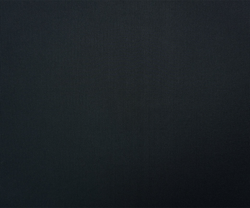 Black Famous Maker Nylon Spandex Solid Rib Knit Yoga Fabric