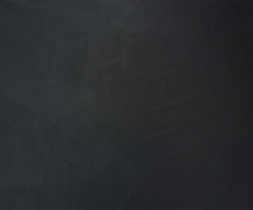 Black Famous Maker Nylon Solid Satin Tricot Knit Yoga Fabric
