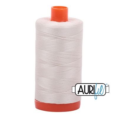 Aurifil 50wt 1300m 2309 Silver White