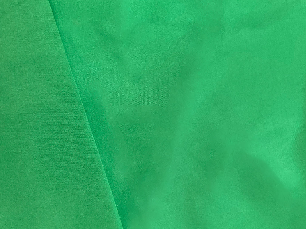 Green Poly China Silk Solid Lining Woven Fabric
