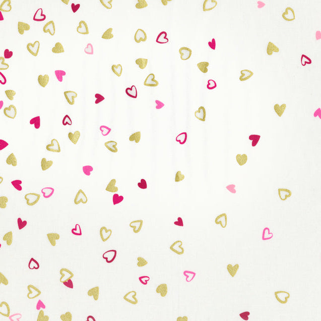 I Heart Ombre Metallic Metallic 44"/45" Fabric Per Yard