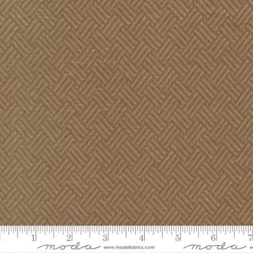 108" Prairie Gather Flannels Teak Basket Weave Wideback Fabric Per Yard