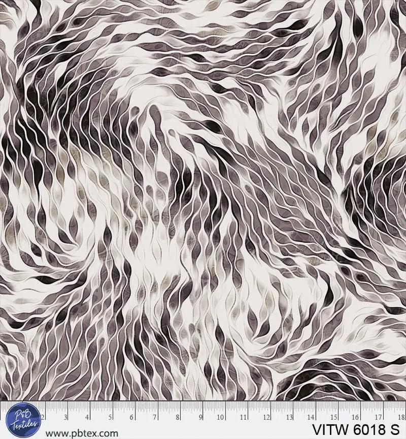 108" Vitality Chic Grey Cotton Wideback Fabric per yard P&B Textiles