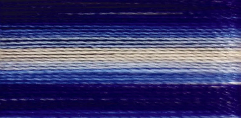 11 Floriani Thread 40 weight 1000M - VARITHREAD ROYAL BLUE STRIPE - Linda's Electric Quilters