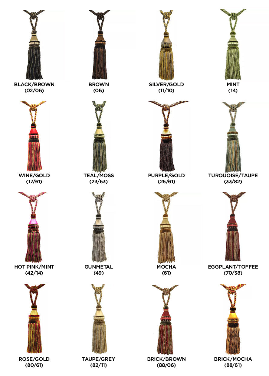 12-inch Single Tassel Tieback | Mulberry Collection