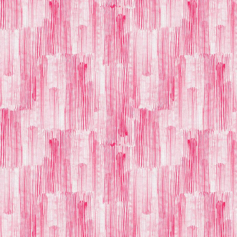 Pink Stroke of Genius Bubble Gum Cotton Wideback Fabric per yard