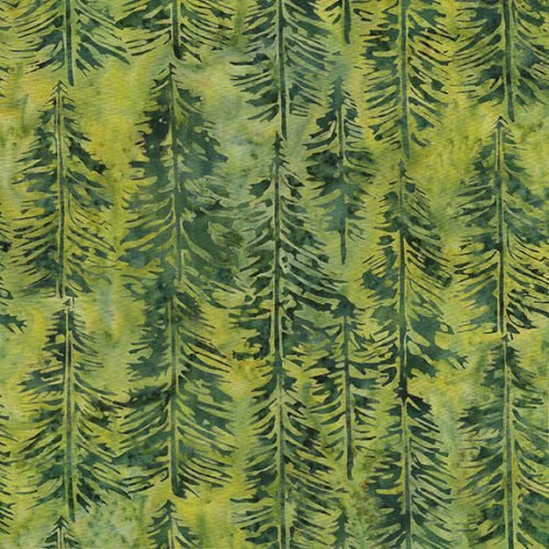 Island Batik evergreen green ivy