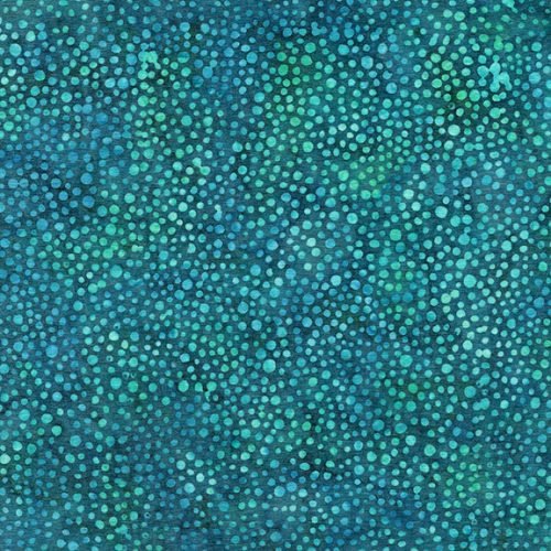 Island Batik dots teal