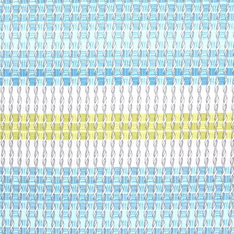 Benartex Camellia ribbon weave stripe blue grey quilting cotton