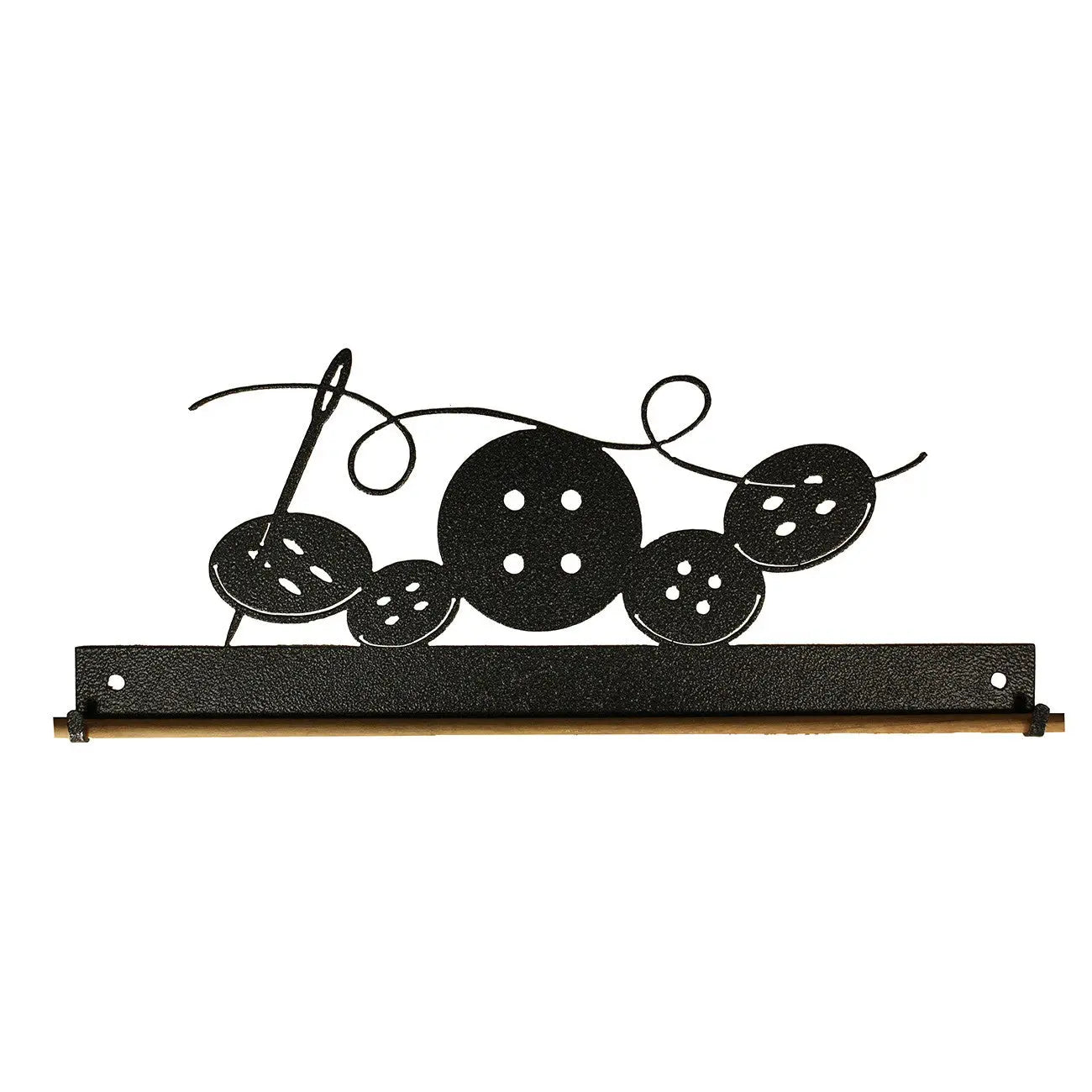 12in Buttons Fabric Holder Charcoal - Linda's Electric Quilters