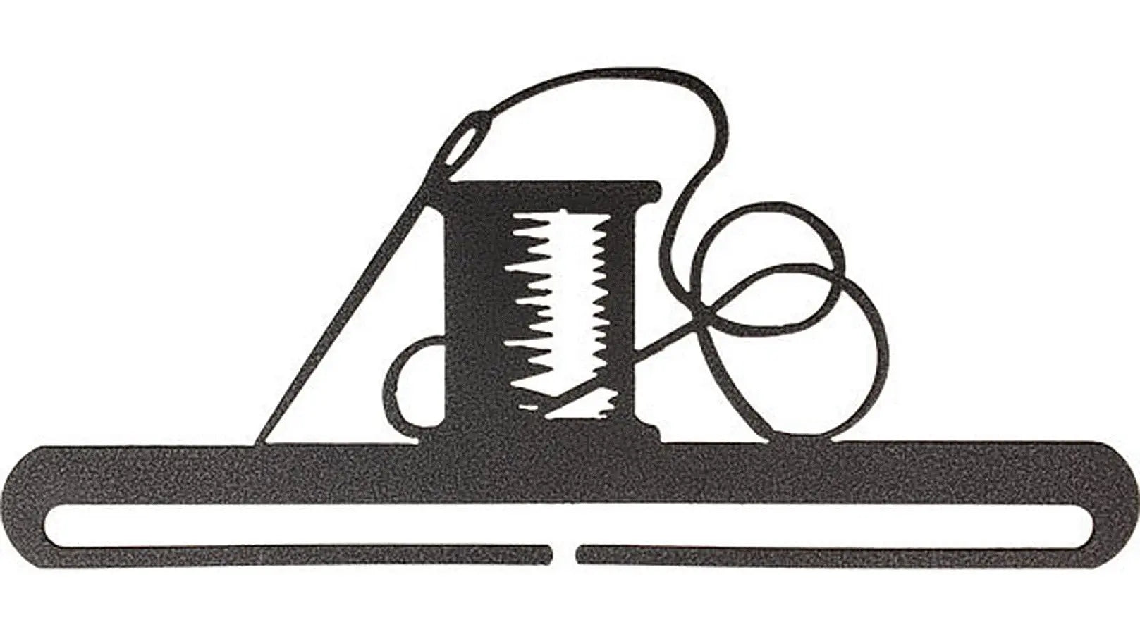 12in Needle & Thread Split Bottom Hanger Charcoal - Linda's Electric Quilters