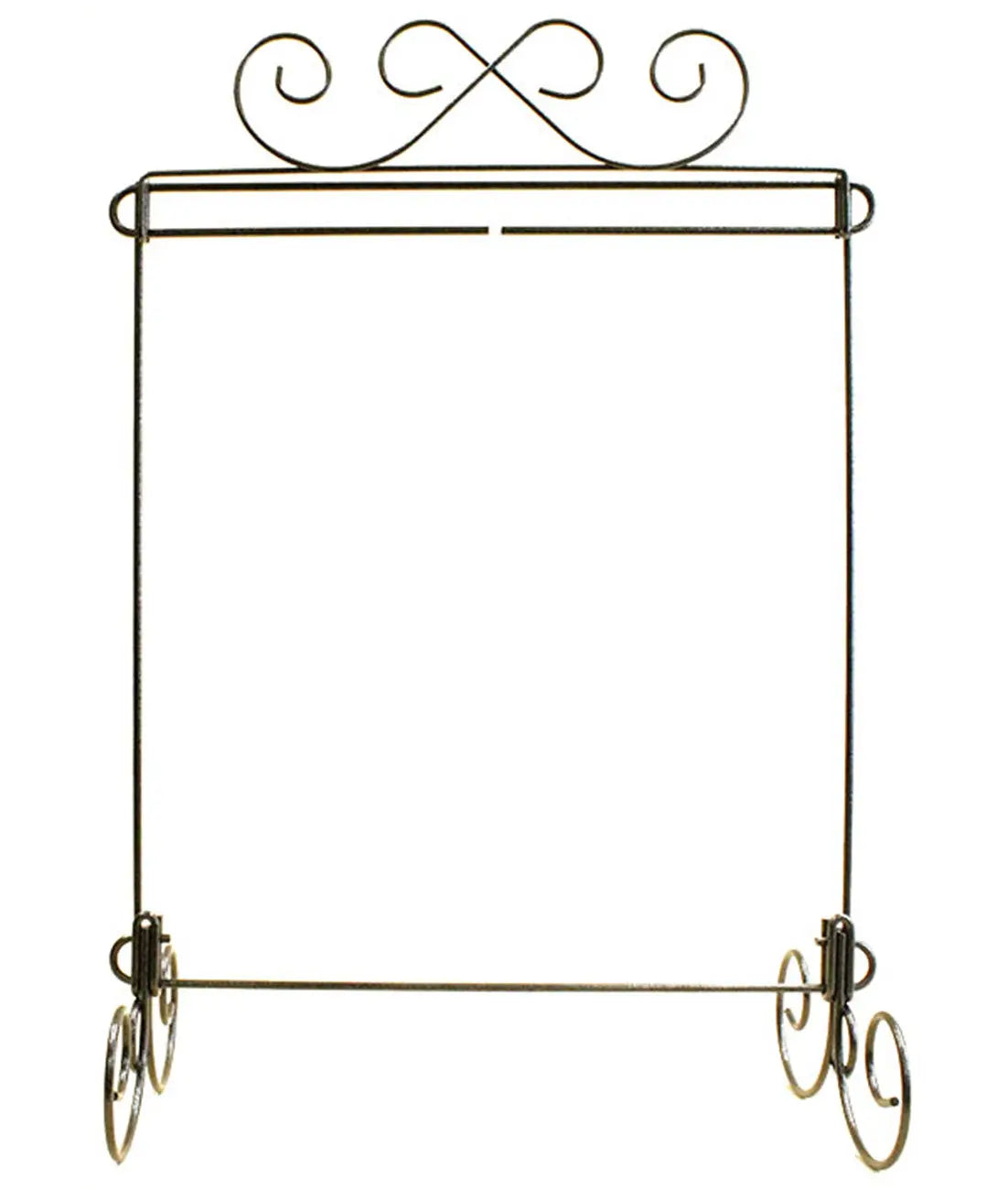 12in x 14in Scroll Single Stand Charcoal - Linda's Electric Quilters