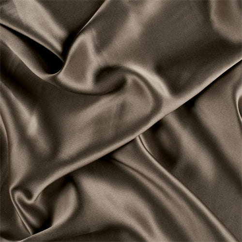 Runway Silks Dark Olive Stretch Silk Charmeuse Fabric - Reorderable