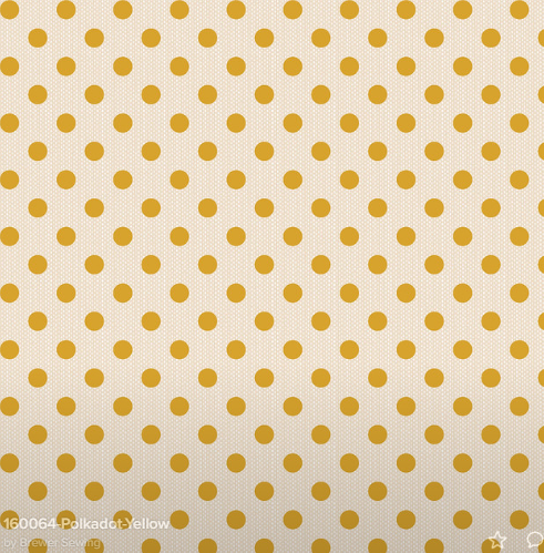 Tilda Creating Memories Spring polkadot quilting cotton fabric in Yellow