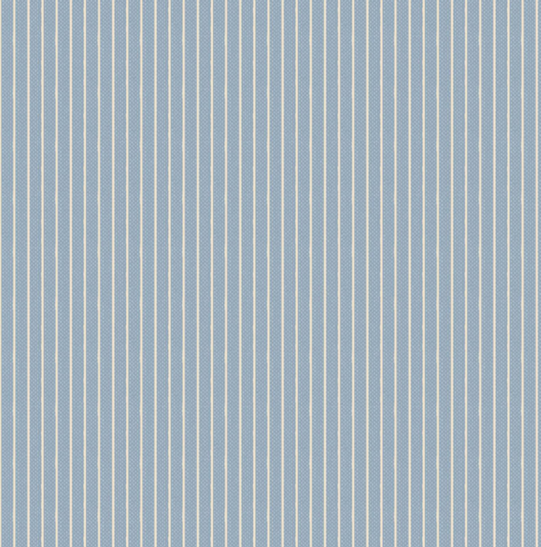 Tilda Creating Memories Summer stripe quilting cotton fabric in Blue