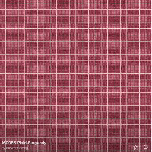Tilda Creating Memories Winter plaid quilting cotton fabric in Burgundy
