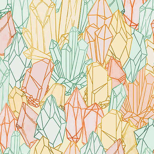 Quartz Crystal Canopy Multi Cotton 44"/45" Fabric Per Yard