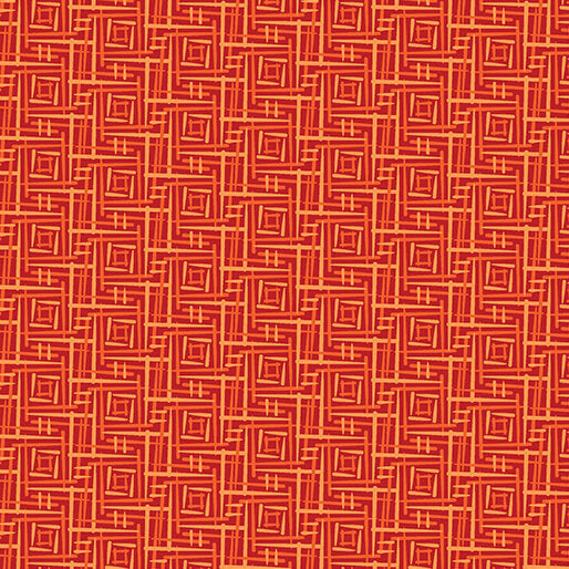 Transparency - Fence - Red 44" / 45" Fabric Per Yard