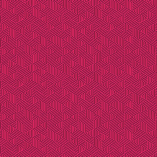 Transparency - Linework - Berry 44" / 45" Fabric Per Yard