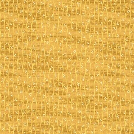 Benartex Autumn Breeze Harvest Stripe quilting cotton in Gold