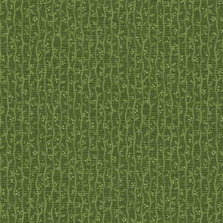 Benartex Autumn Breeze Harvest Stripe quilting cotton in Green