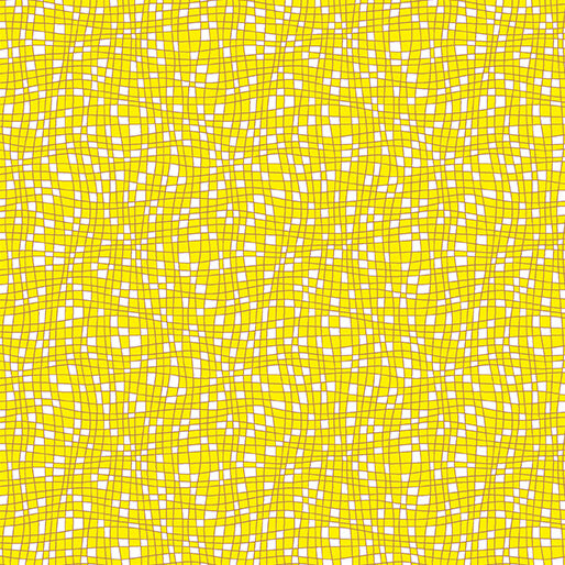 Teensy Checks Yellow Cheeto's World Cotton 44"/45" Fabric Per Yard
