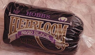 Hobbs Heirloom® Premium 80/20 Black Cotton Blend Queen Quilt Batting – 90" x 108"