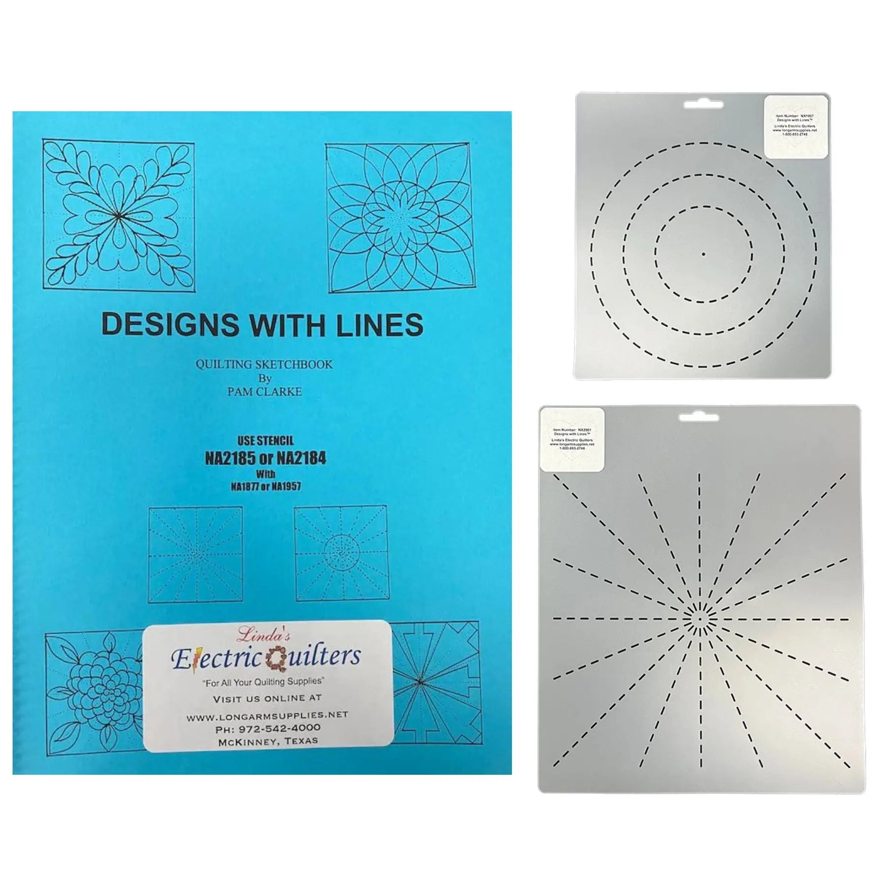 Spider Web Book & Stencil Kit - Linda's Electric Quilters