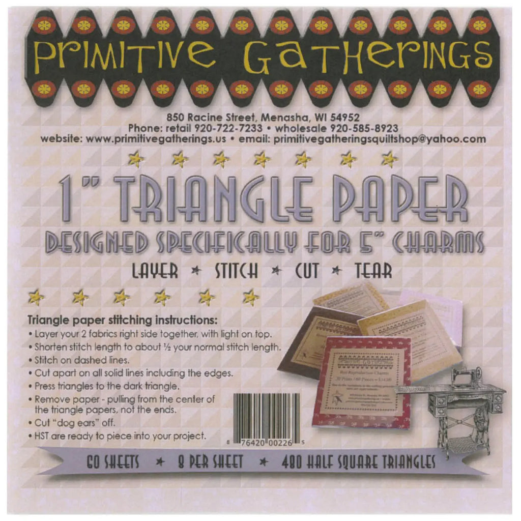 Triangular Roll Paper 1in Triangle Paper-For Charms
