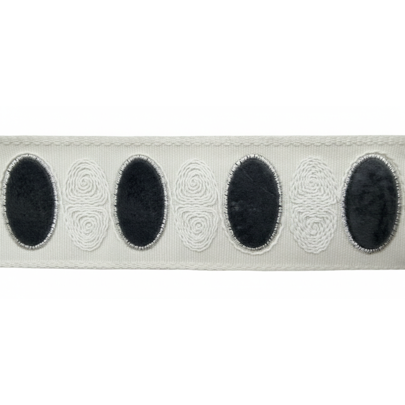 2 1/2-inch Decorative Velvet Trim Tape – 5 Yard Roll  | Style BR-7596