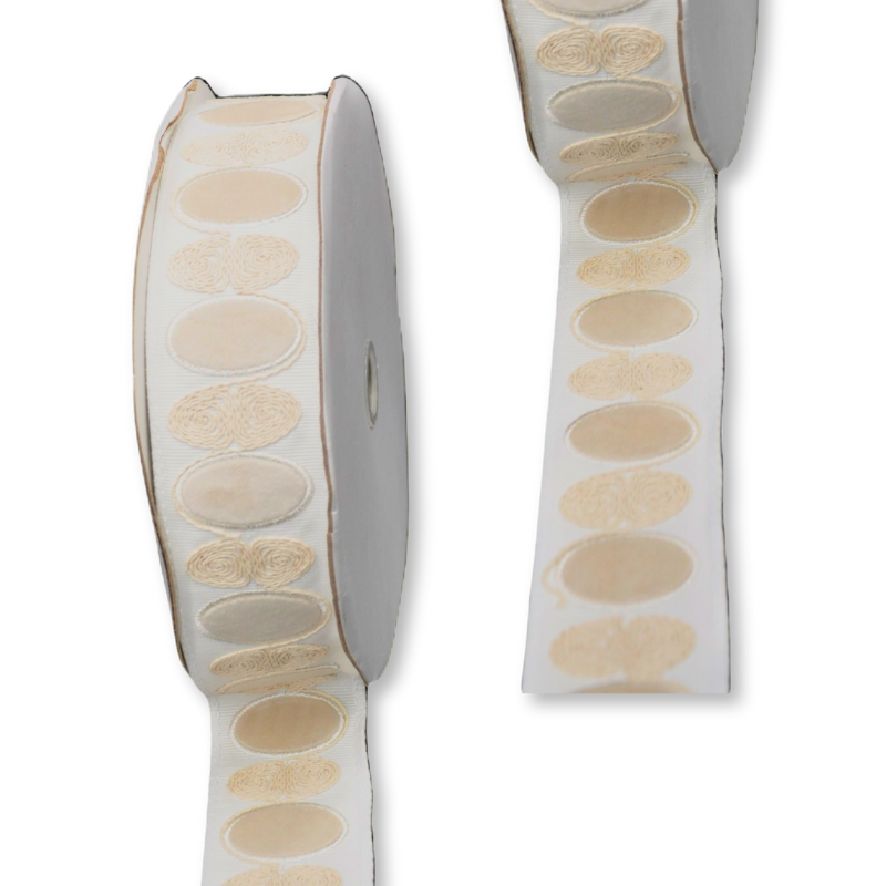 2 1/2-inch Decorative Velvet Trim Tape – 5 Yard Roll  | Style BR-7596