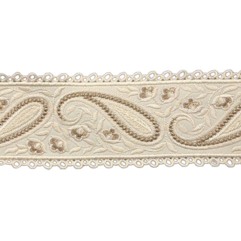2 1/2-inch Decorative Woven Trim Tape – 5 Yard Roll | Style BR-7544