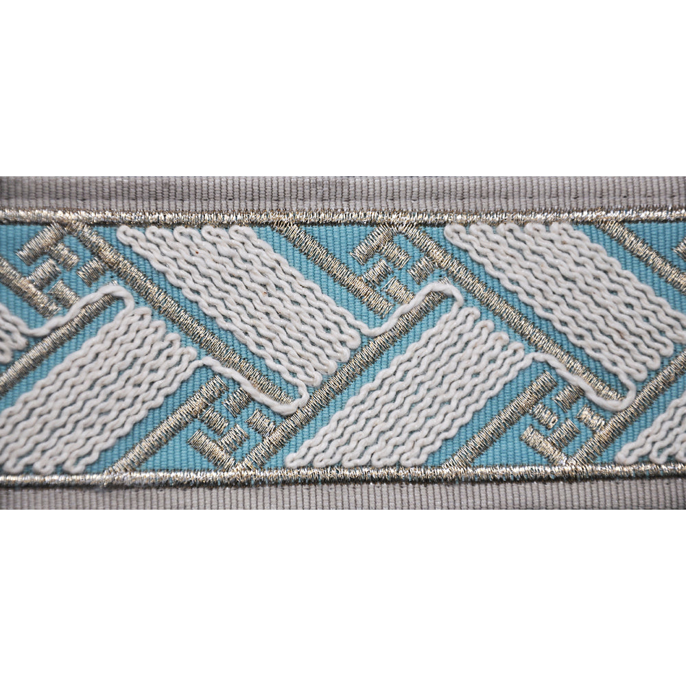 2 3/8-inch Decorative Woven Trim Tape – Basketweave Pattern – 5 Yard Roll | Style BR-7594