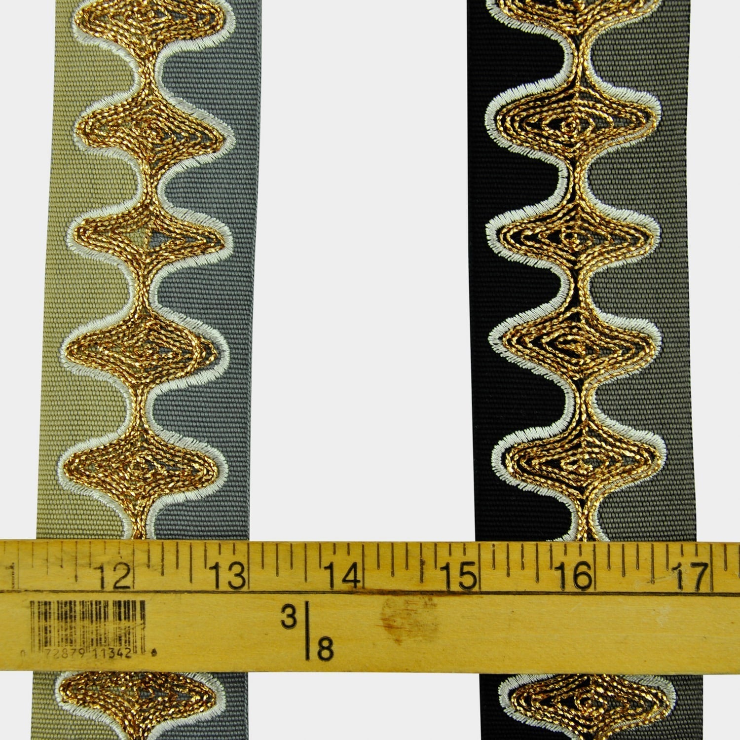 2-inch Decorative Bose Waves Embroidered Trim Tape  – 5 Yard Roll | Style BR-7533