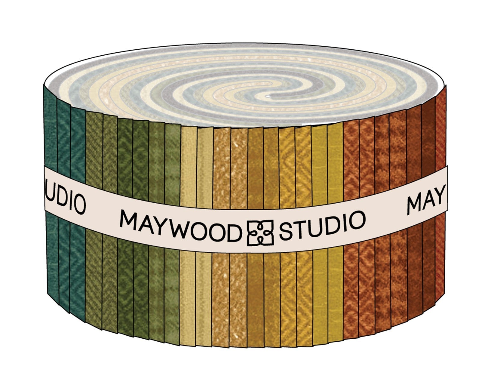 2.5in Strips Woolies Flannel Desert Sunset, 40pcs/bundle